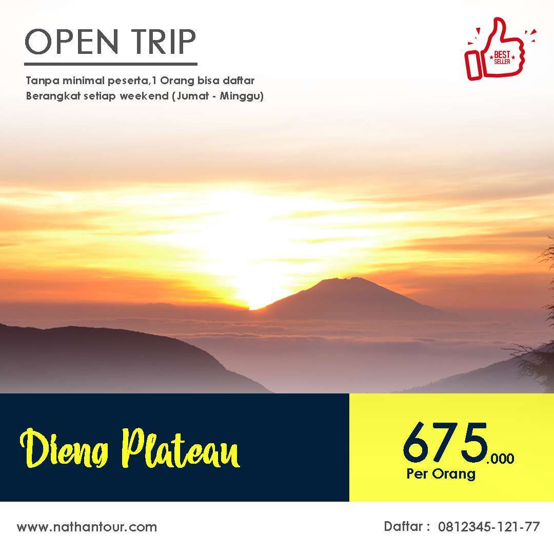 Open Trip Dieng sikunir dari jakarta 3D2N - nathan tour holidays