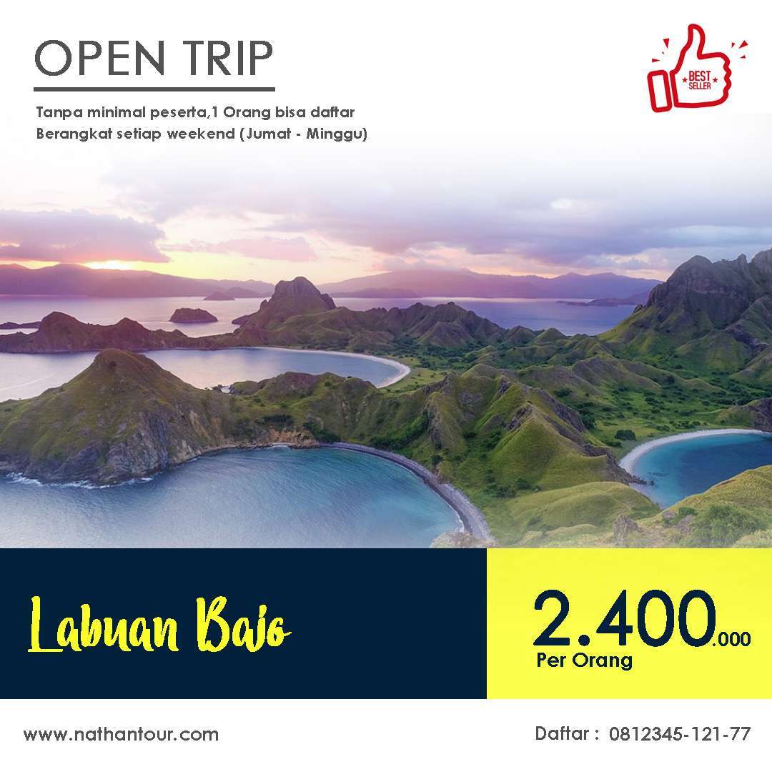 Open Trip labuan bajo 3D2N - nathan tour holidays